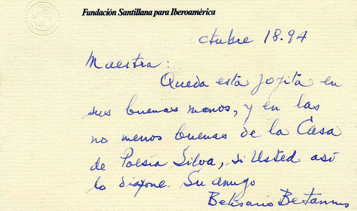 Belisario Betancur a MMC (1994)